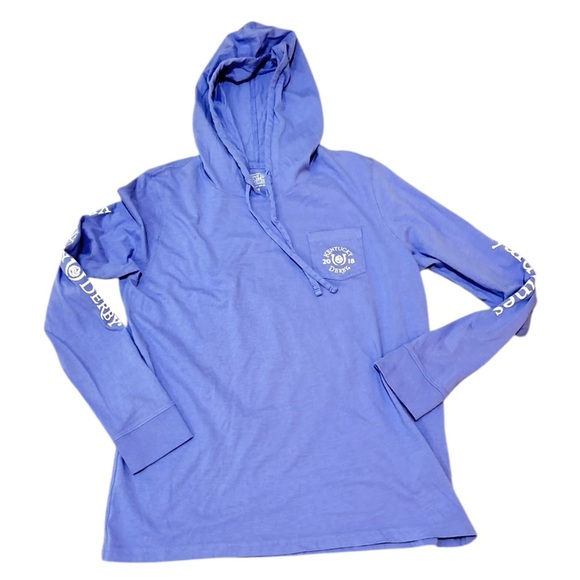 Vineyard Vines Periwinkle blue Hoodie collaboration Kentucky derby 2018 medium - Picture 3 of 8